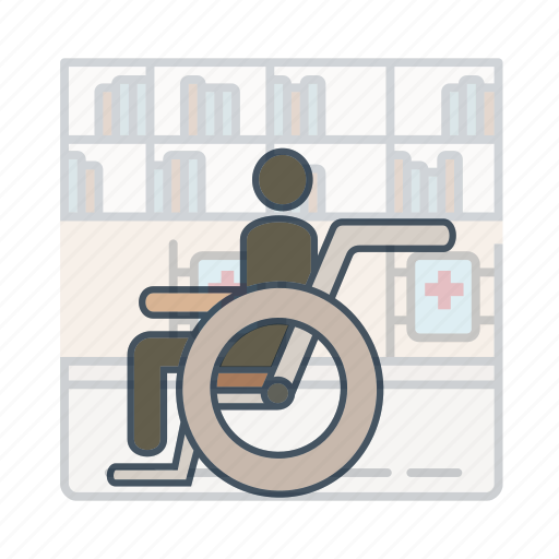 Healthcare, hospital, medical, wheelchair icon - Download on Iconfinder
