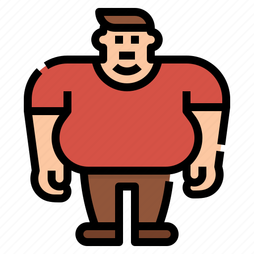 Bmi, fat, man, obesity, overweight icon - Download on Iconfinder