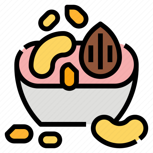 Fiber, healthy, nutrition, nuts, seed icon - Download on Iconfinder
