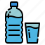 bottle, drink, drinking, glass, water 