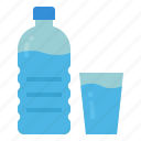 bottle, drink, drinking, glass, water