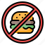 no fast food, no junk food, no food, fast food, burger, diet, prohibition 