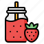 smoothie, juice, strawberry, drink, straw, healthy food, diet 