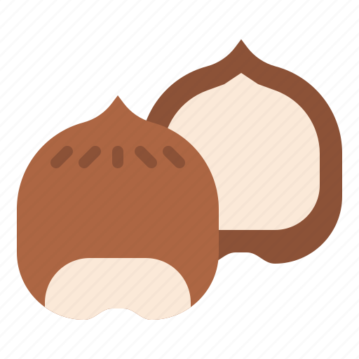 Hazelnut, nut, healthy, food icon - Download on Iconfinder