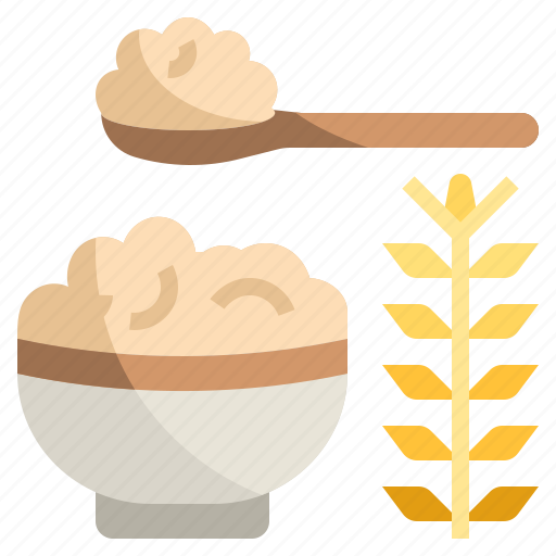 Brown, rice, food, healthy, grain, vegetarian icon - Download on Iconfinder