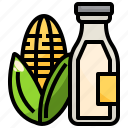 corn, milk, healthy, drink