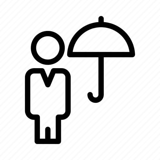 Avatar, man, rain, umbrella, weather icon - Download on Iconfinder
