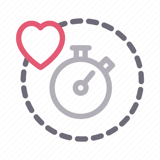 Healthy, heart, life, stamina, stopwatch icon - Download on Iconfinder
