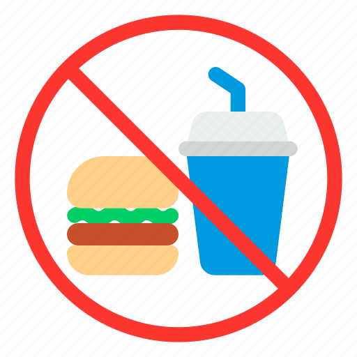 No fast food, soft drink, burger, fast food icon - Download on Iconfinder