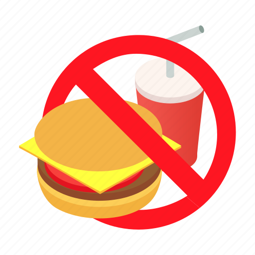 Avoid, burger, drink, food, fries, isometric, junkfood icon - Download on Iconfinder