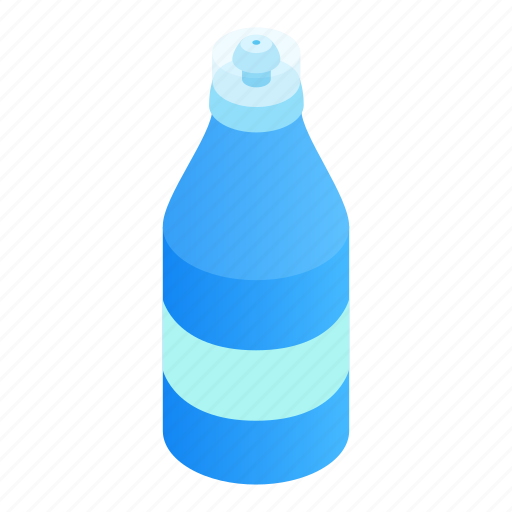 Activity, beverage, biking, bottle, container, flask, isometric icon - Download on Iconfinder