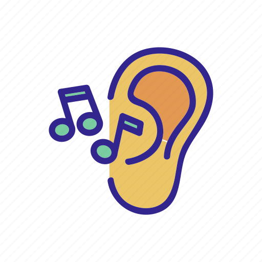 Aid, ear, hear, hears, music, outline, sound icon - Download on Iconfinder