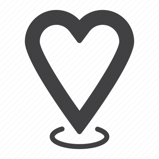 Heart, location, love, romance icon - Download on Iconfinder