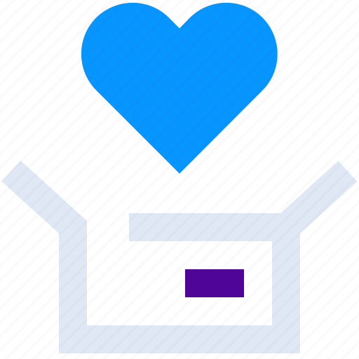 Box, hearts, love icon - Download on Iconfinder