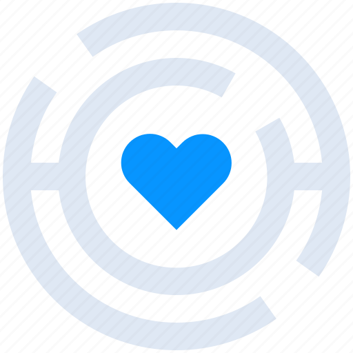 Heart, labirynth, love icon - Download on Iconfinder