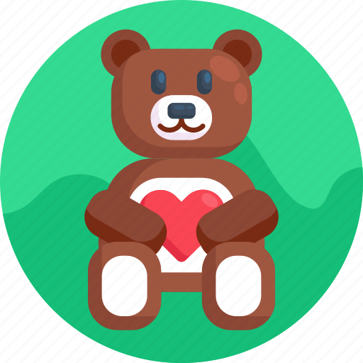 Heart, teddy bear, love, valentines, romance, valentine, romantic icon - Download on Iconfinder