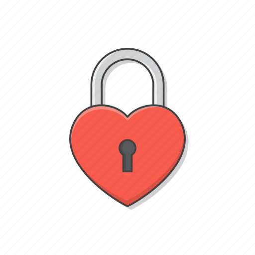 Love, heart, padlock, valentine, romance, wedding icon - Download on Iconfinder