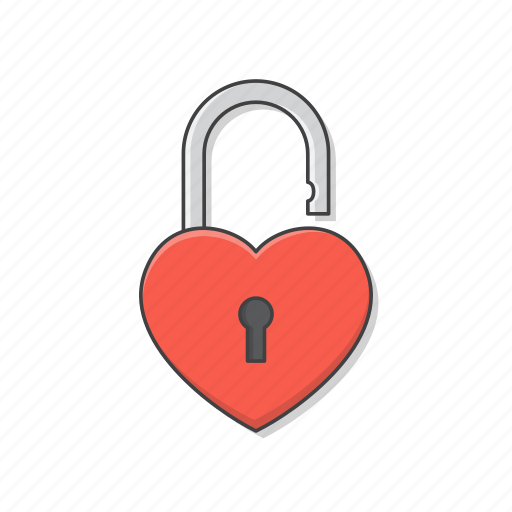 Love, heart, padlock, valentine, romance, wedding icon - Download on Iconfinder