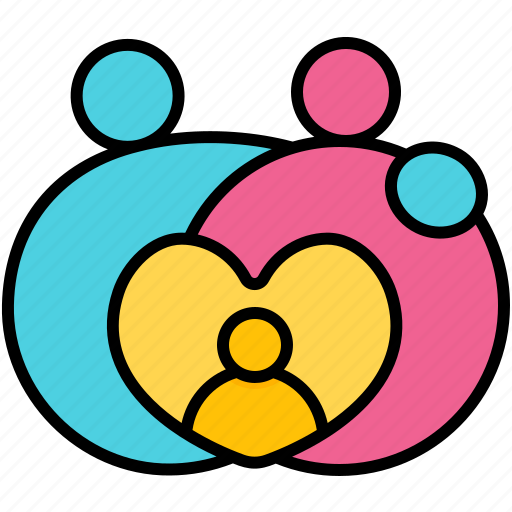 Family, care, children, together, heart, love, valentine icon - Download on Iconfinder