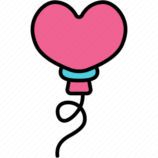 Heart, balloon, birthday, party, love, valentine icon - Download on Iconfinder