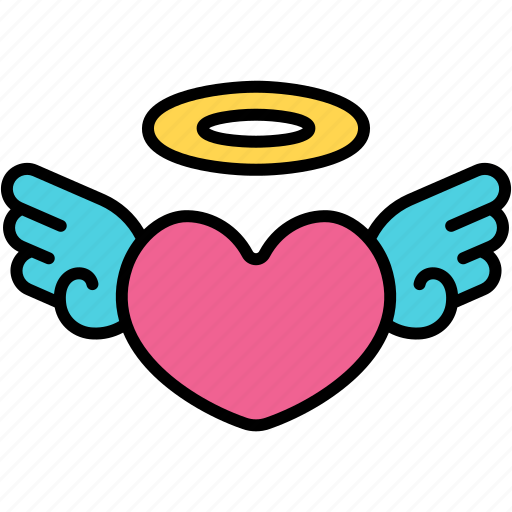 Heart, wings, wing, angel, love, valentine icon - Download on Iconfinder