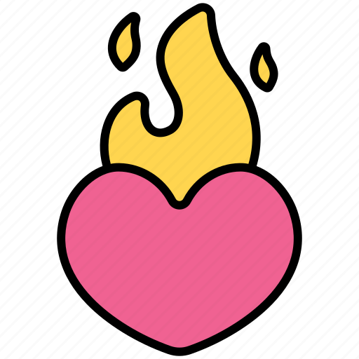 Passion, flame, fire, motivation, heart, love, valentine icon - Download on Iconfinder