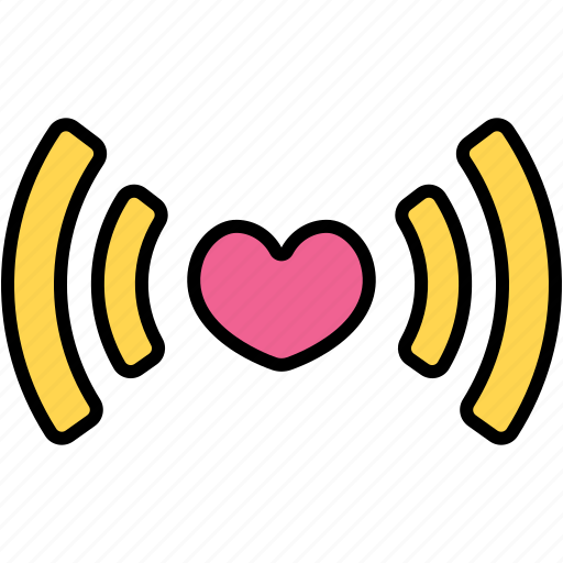 Signal, wireless, connect, help, heart, love, valentine icon - Download on Iconfinder