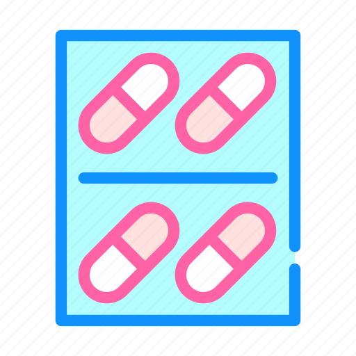 Disease, pills, package, linear, attack, lined icon - Download on Iconfinder