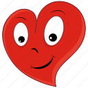 emoji, emoticon, happy, heart, love, valentine, valentines