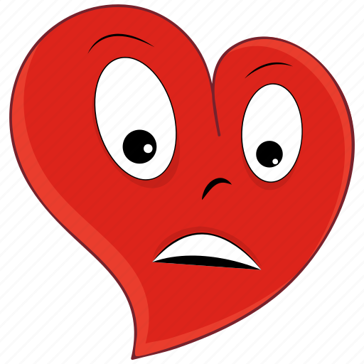 Depressed, emoji, heart, love, sad, valentine, valentines icon - Download on Iconfinder