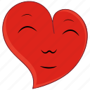 emoji, emoticon, happy, love, smile, valentine, valentines