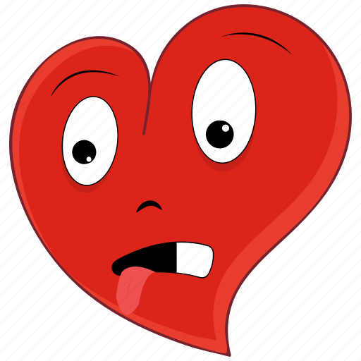 Disgust, emoticon, heart, love, tongue, valentine, valentines icon - Download on Iconfinder