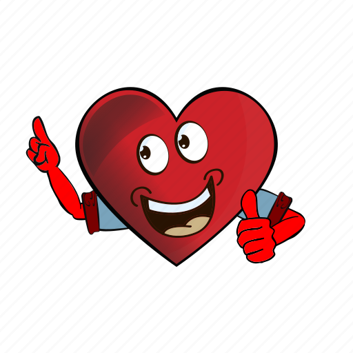 Cartoon, emoji, face, heart, smiley icon - Download on Iconfinder