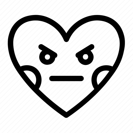 Annoyed, emoji, emotions, heart, love, smiley, smileys icon - Download on Iconfinder