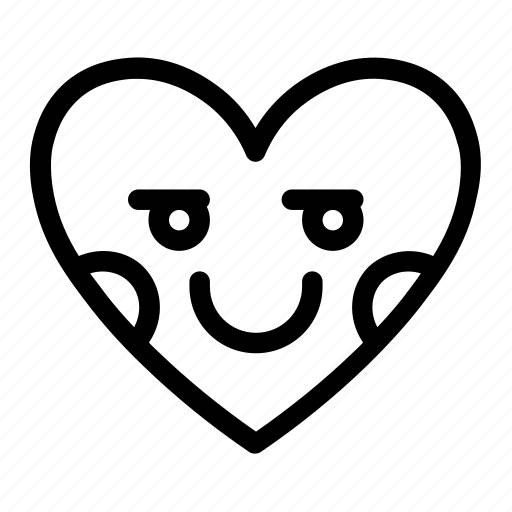 Cool, emoji, emotions, heart, love, smile, smiley icon - Download on Iconfinder