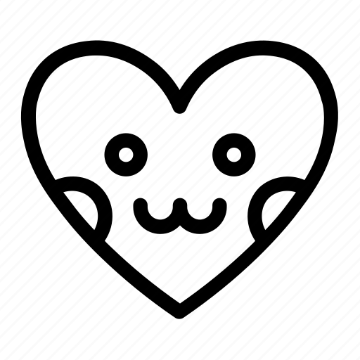 Cute, emoji, emotions, heart, love, smiley, smileys icon - Download on Iconfinder