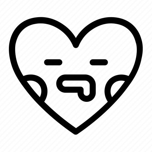Drooling, emoji, emotions, heart, love, smiley, smileys icon - Download on Iconfinder