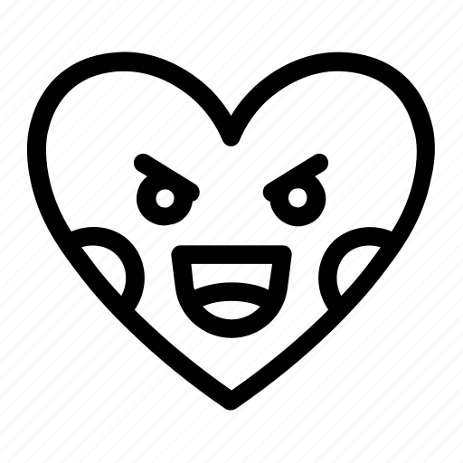 Emoji, emotions, evil, heart, love, smiley, smileys icon - Download on Iconfinder
