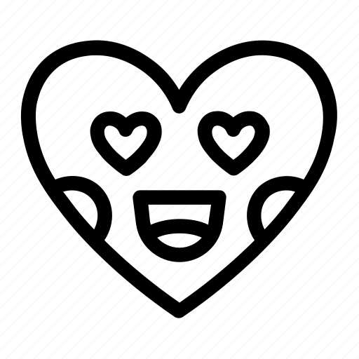 Emoji, emotions, heart, in love, love, smiley, smileys icon - Download on Iconfinder