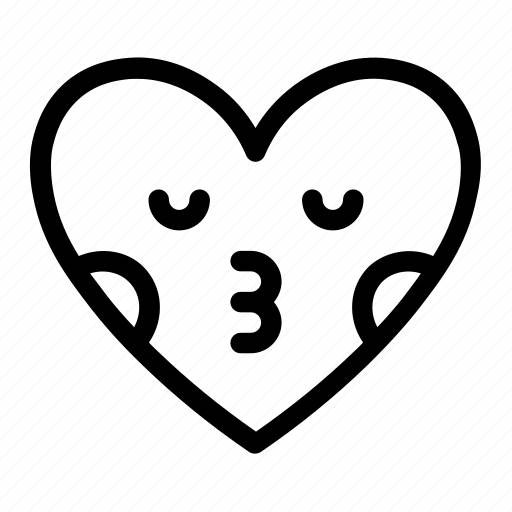 Emoji, emotions, heart, kiss, love, smiley, smileys icon - Download on Iconfinder