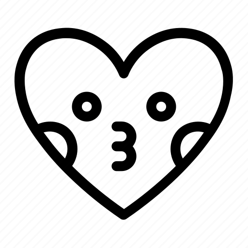 Emoji, emotions, heart, kiss, love, smiley, smileys icon - Download on Iconfinder