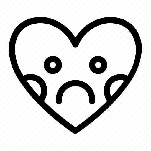 Emoji, emotions, heart, love, sad, smiley, smileys icon - Download on Iconfinder