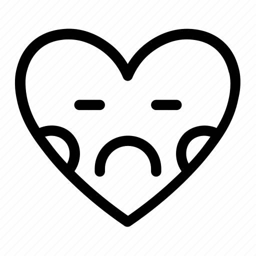 Emoji, emotions, heart, love, sad, smiley, smileys icon - Download on Iconfinder