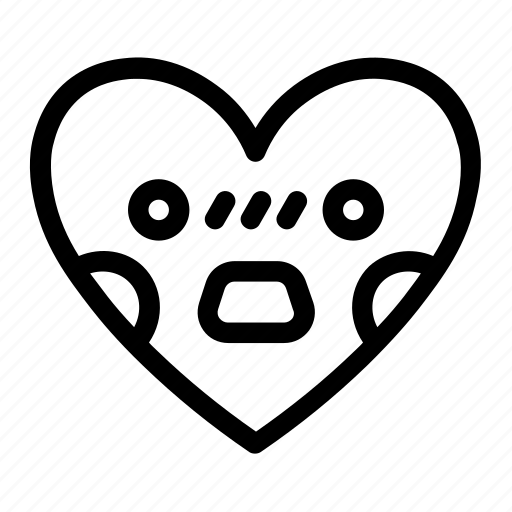 Emoji, emotions, heart, love, shocked, smiley, smileys icon - Download on Iconfinder