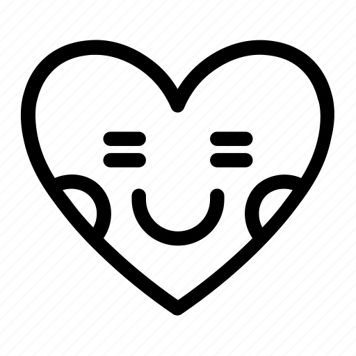 Emoji, emotions, heart, love, shy, smiley, smileys icon - Download on Iconfinder