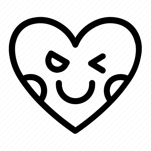 Emoji, emotions, heart, love, smiley, smileys, wink icon - Download on Iconfinder