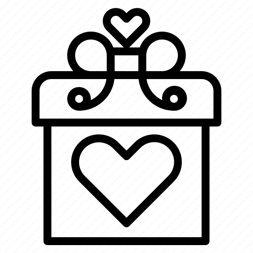 Heart, gift, box, love, romance, day, valentine icon - Download on Iconfinder