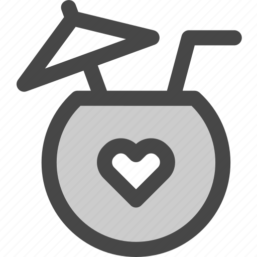 Beach, cocktail, favorite, heart, love, vacation, wedding icon - Download on Iconfinder