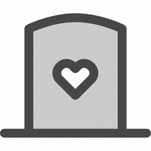 Cemetery, death, grave, heart, love, passion icon - Download on Iconfinder