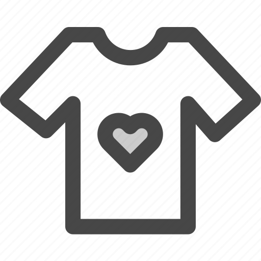 Clothes, favorite, heart, love, shop, thirt icon - Download on Iconfinder
